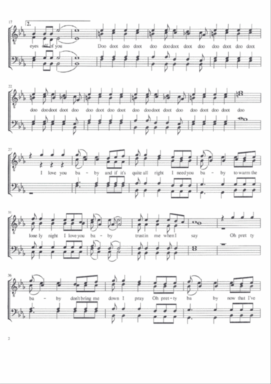 Can't Take My Eyes Off Of You Choir scores gallery preview page 2