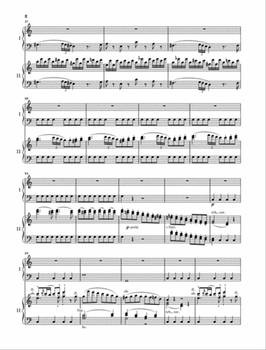 Concerto for Piano and Orchestra C Major K.467 Piano Solo scores gallery preview page 3