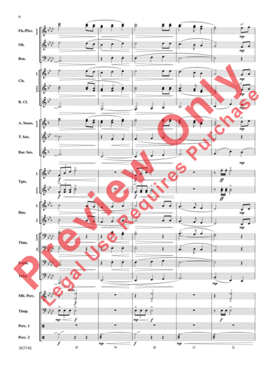 The Star-Spangled Banner Concert Band scores gallery preview page 6