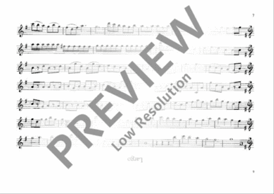 Vier Spiegelkanons Violin scores gallery preview page 8