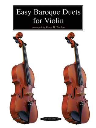 Book cover for Easy Baroque Duets for Violin