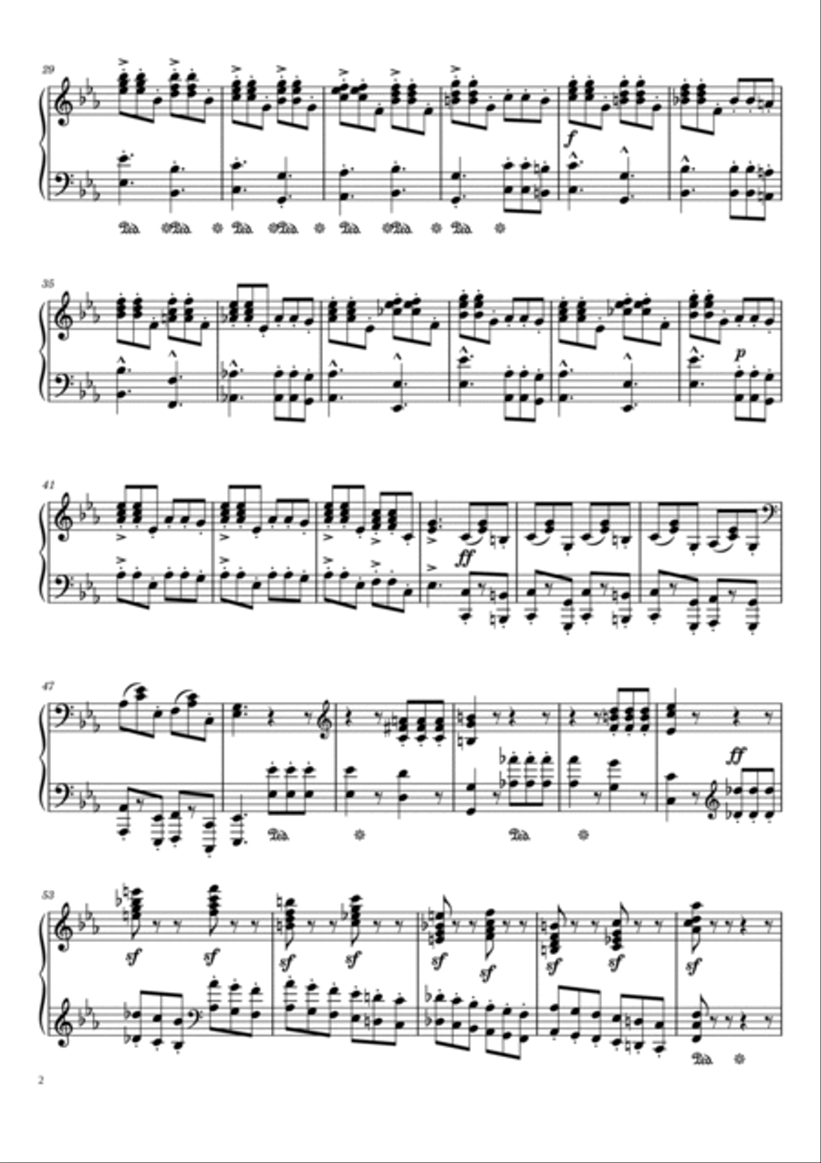 Etude Opus 45 No 25 in C Minor Piano Method scores gallery preview page 2