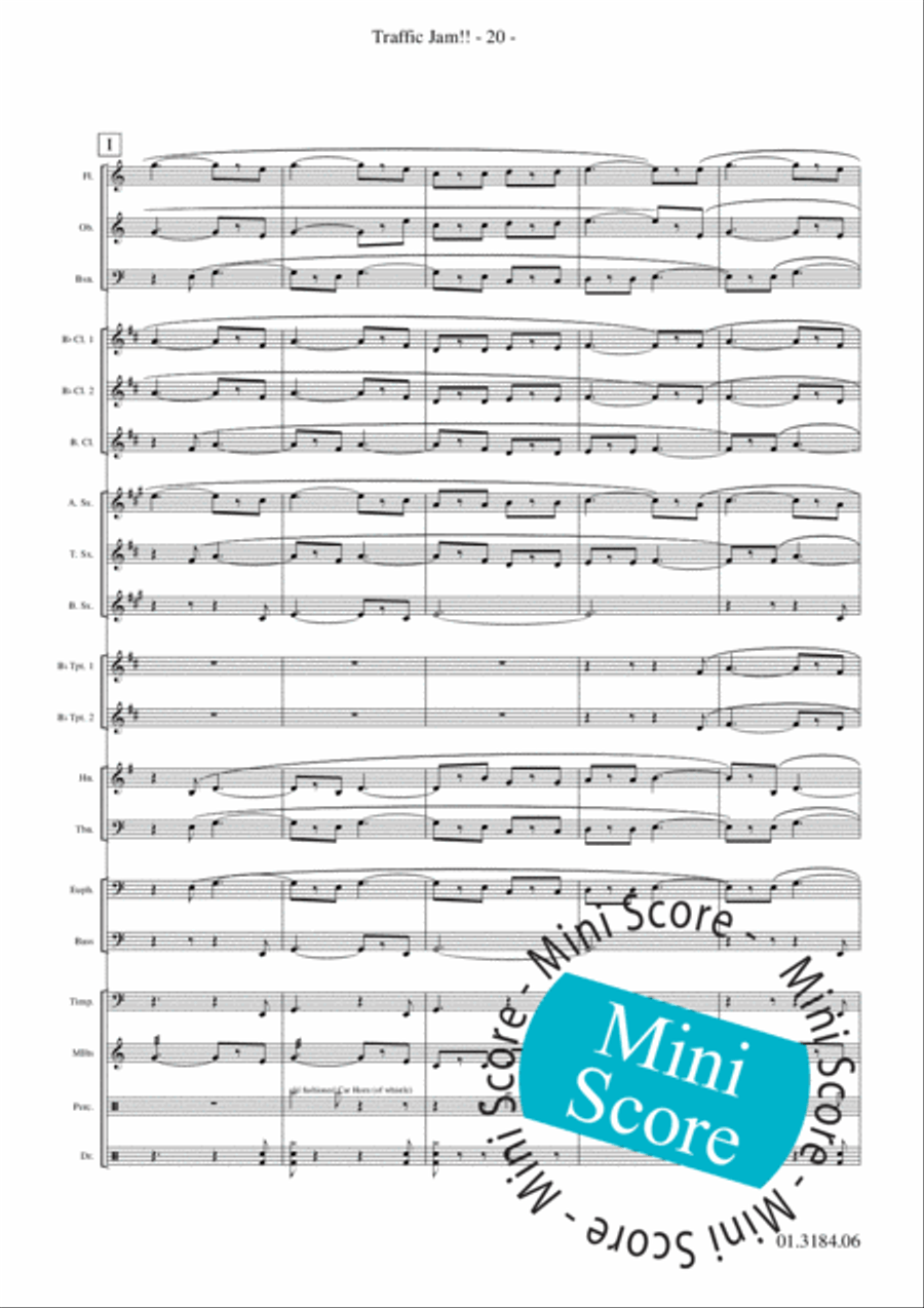 Traffic Jam!! Concert Band scores gallery preview page 24