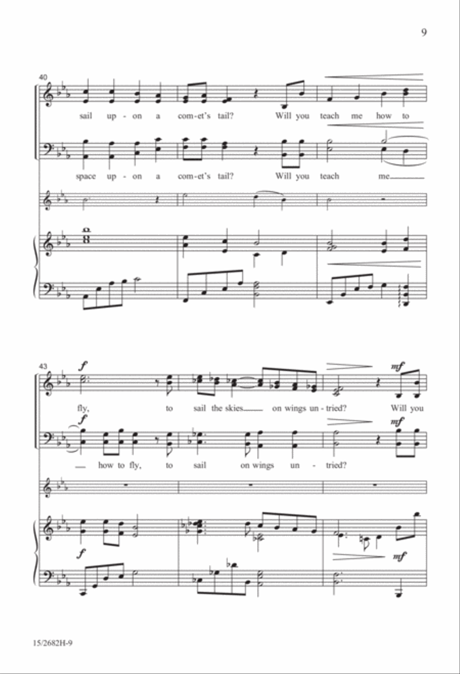 Will You Teach Me? 4-Part scores gallery preview page 9
