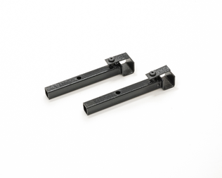 Bracket Set for Securing the MultiCart RSH10 Carpeted Shelf to the Handles of Compatible Carts