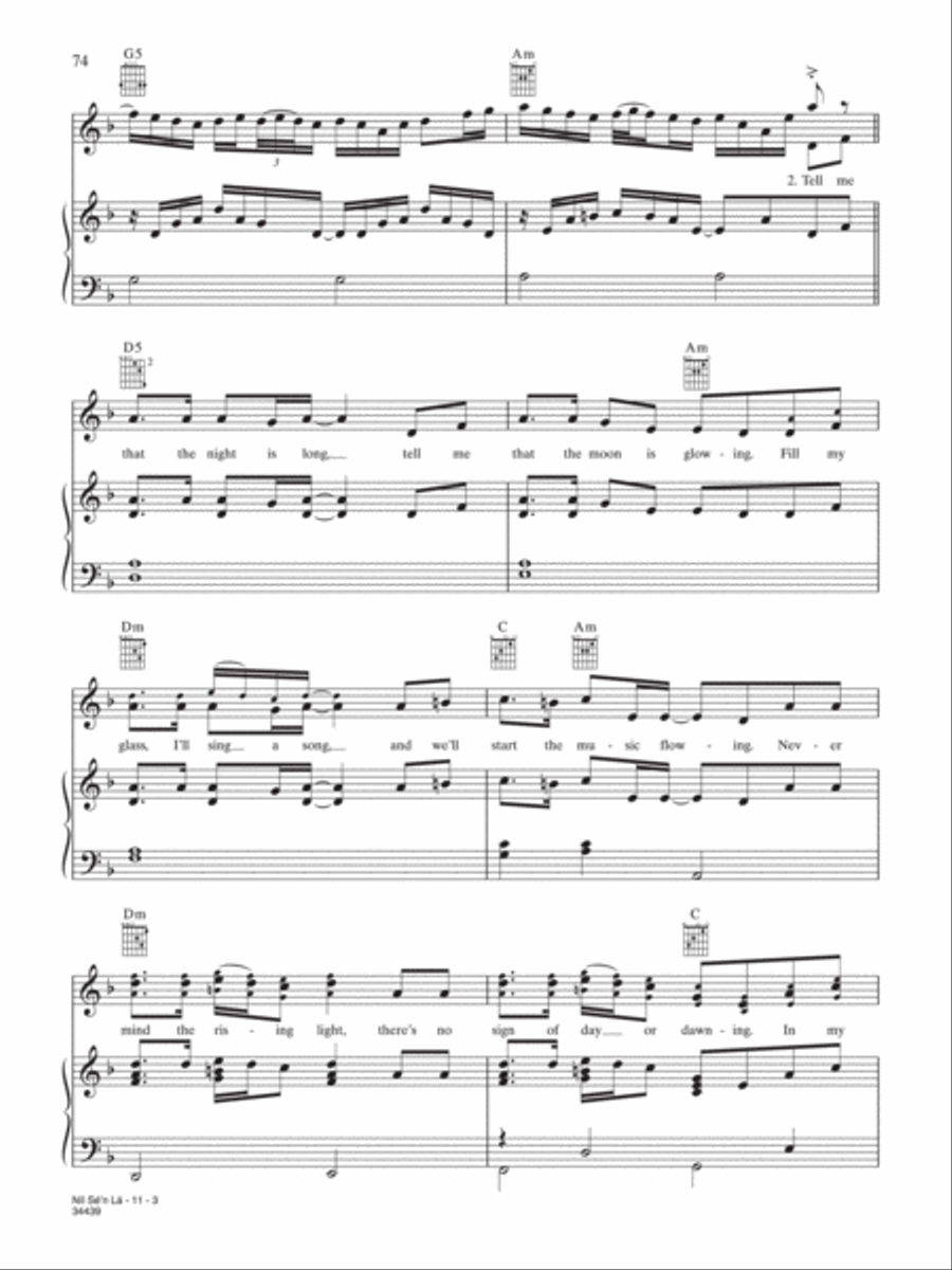 Nil Se'n La Nil Se'n La Piano, Vocal, Guitar scores gallery preview page 3