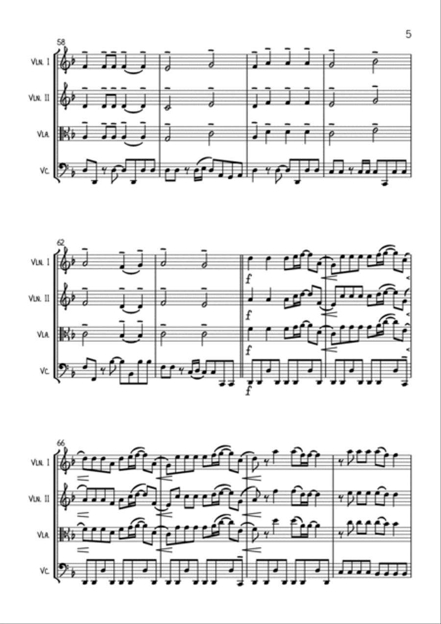 Like A Prayer Like A Prayer String Quartet scores gallery preview page 5