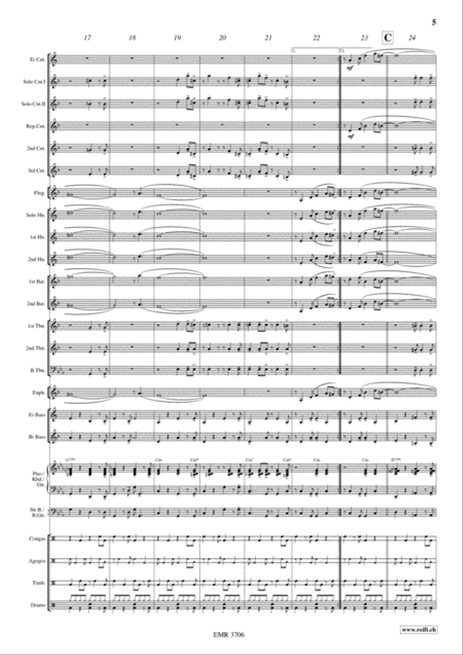 Salsa Sensation Brass Band scores gallery preview page 6