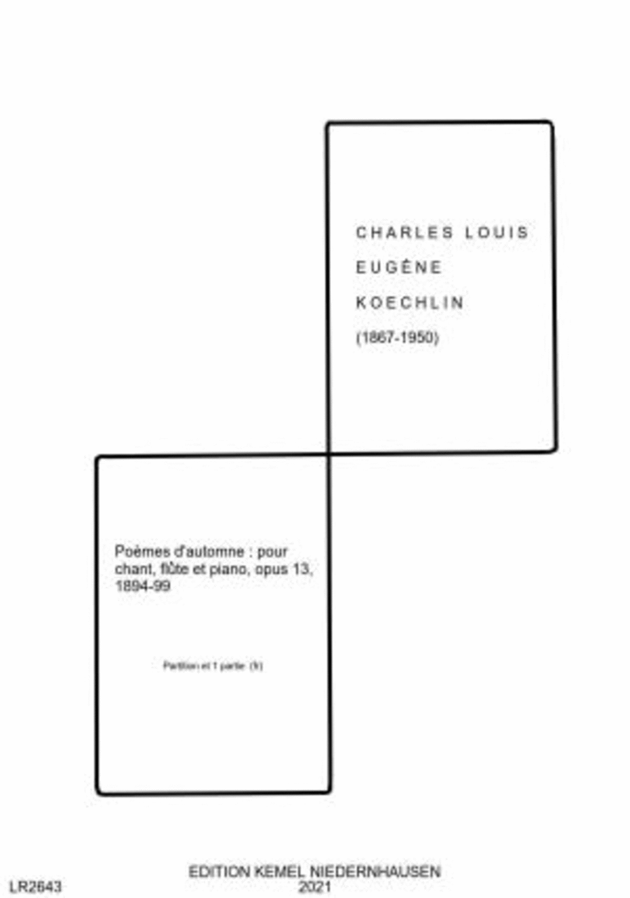 Poemes d'automne Flute scores gallery preview page 1