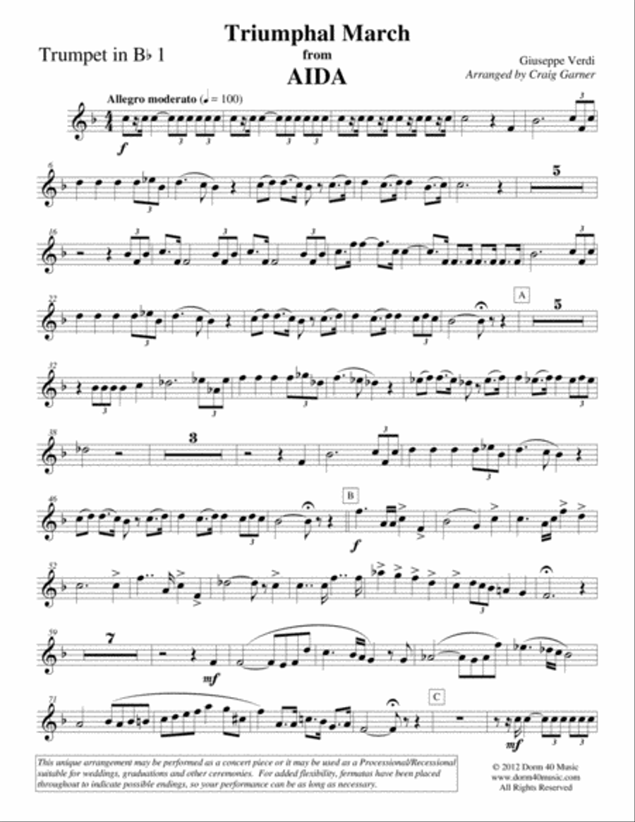 Triumphal March, from 