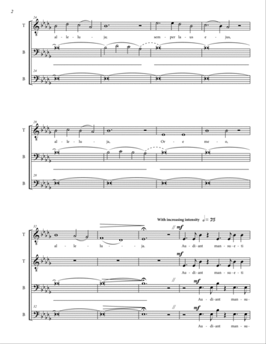 Benedicam Dominum TTBB scores gallery preview page 4