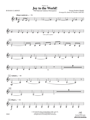 Joy to the World: B-flat Bass Clarinet