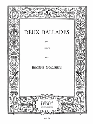 Book cover for Two Ballades (harp Solo)