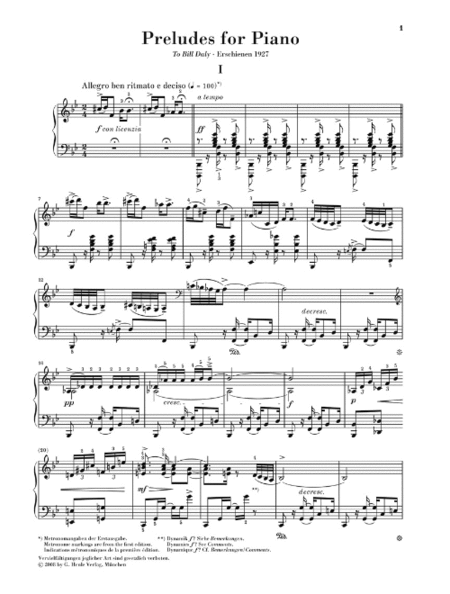 Preludes for Piano