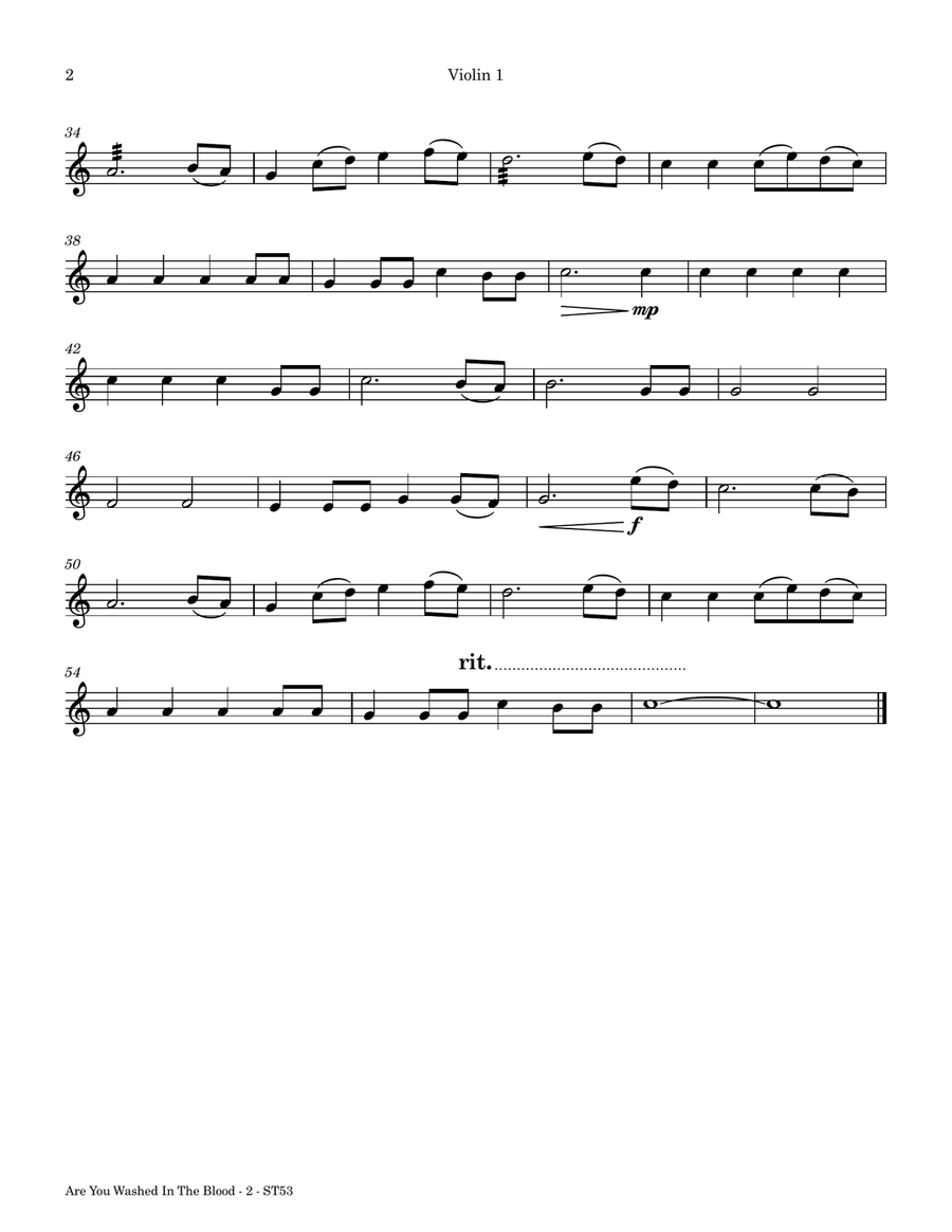 Are You Washed In The Blood String Quartet scores gallery preview page 4