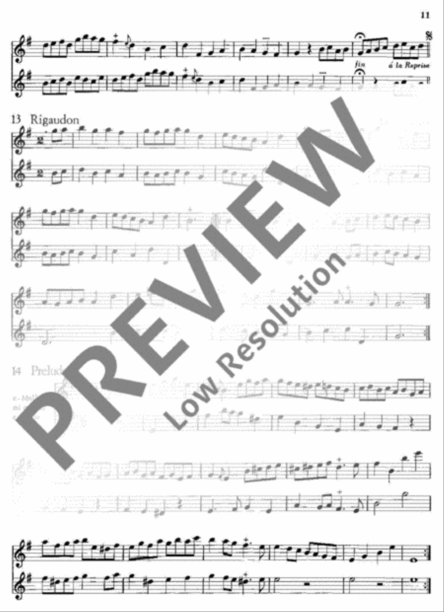 55 Easy Pieces Flute Duet scores gallery preview page 12