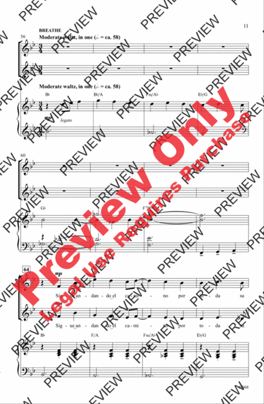 In the Heights (Choral Highlights) 2-Part scores gallery preview page 11