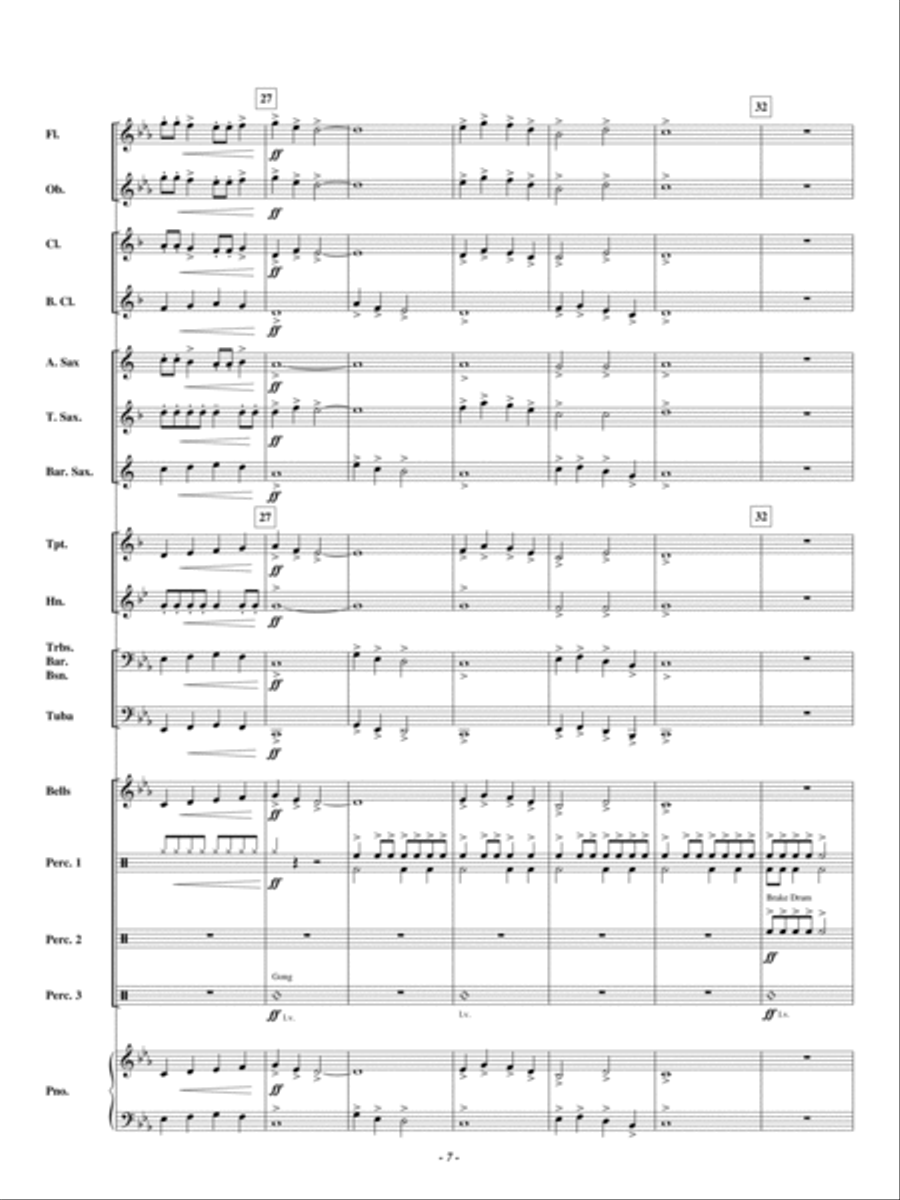 Defeating the Giant Concert Band scores gallery preview page 6