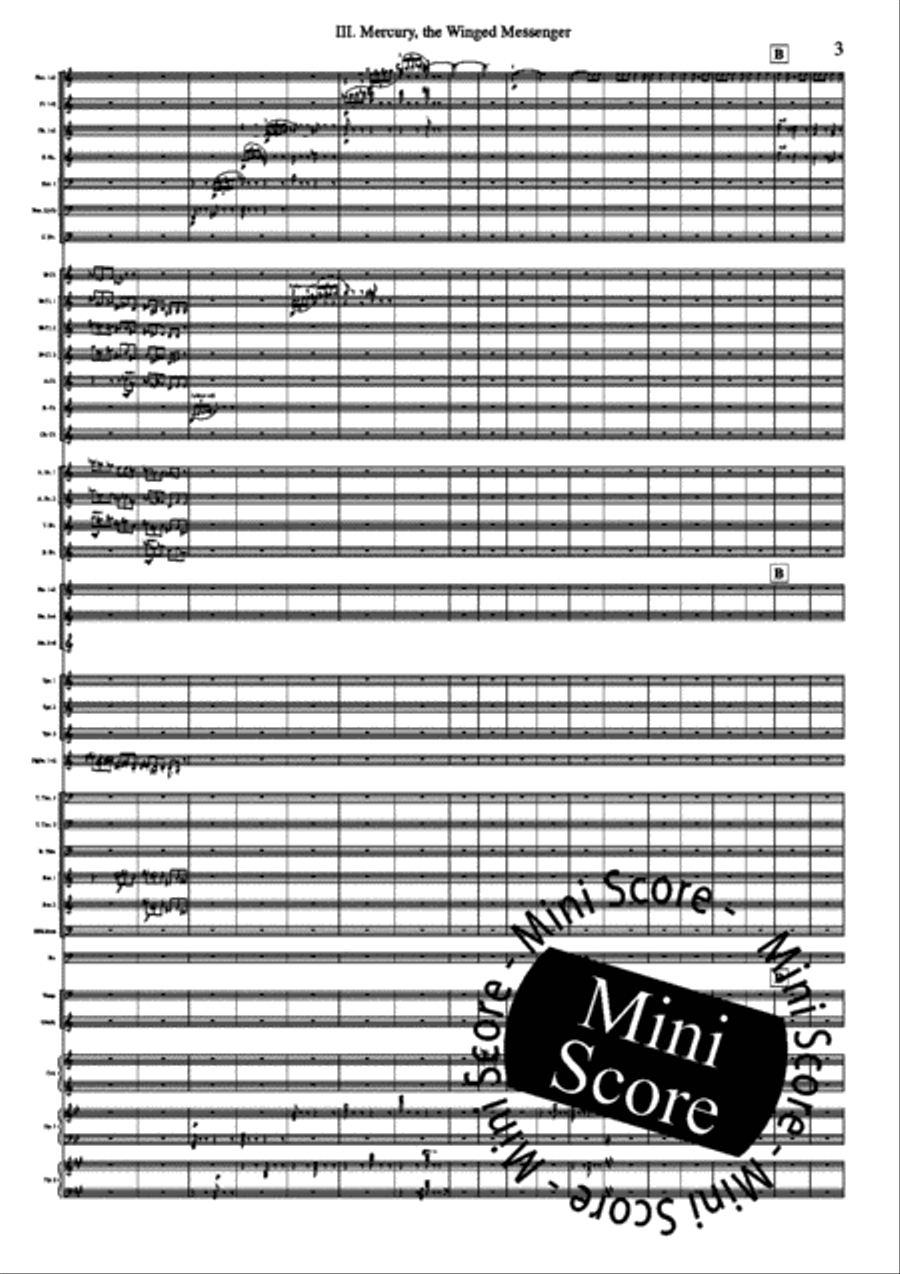 The Planets Concert Band scores gallery preview page 47