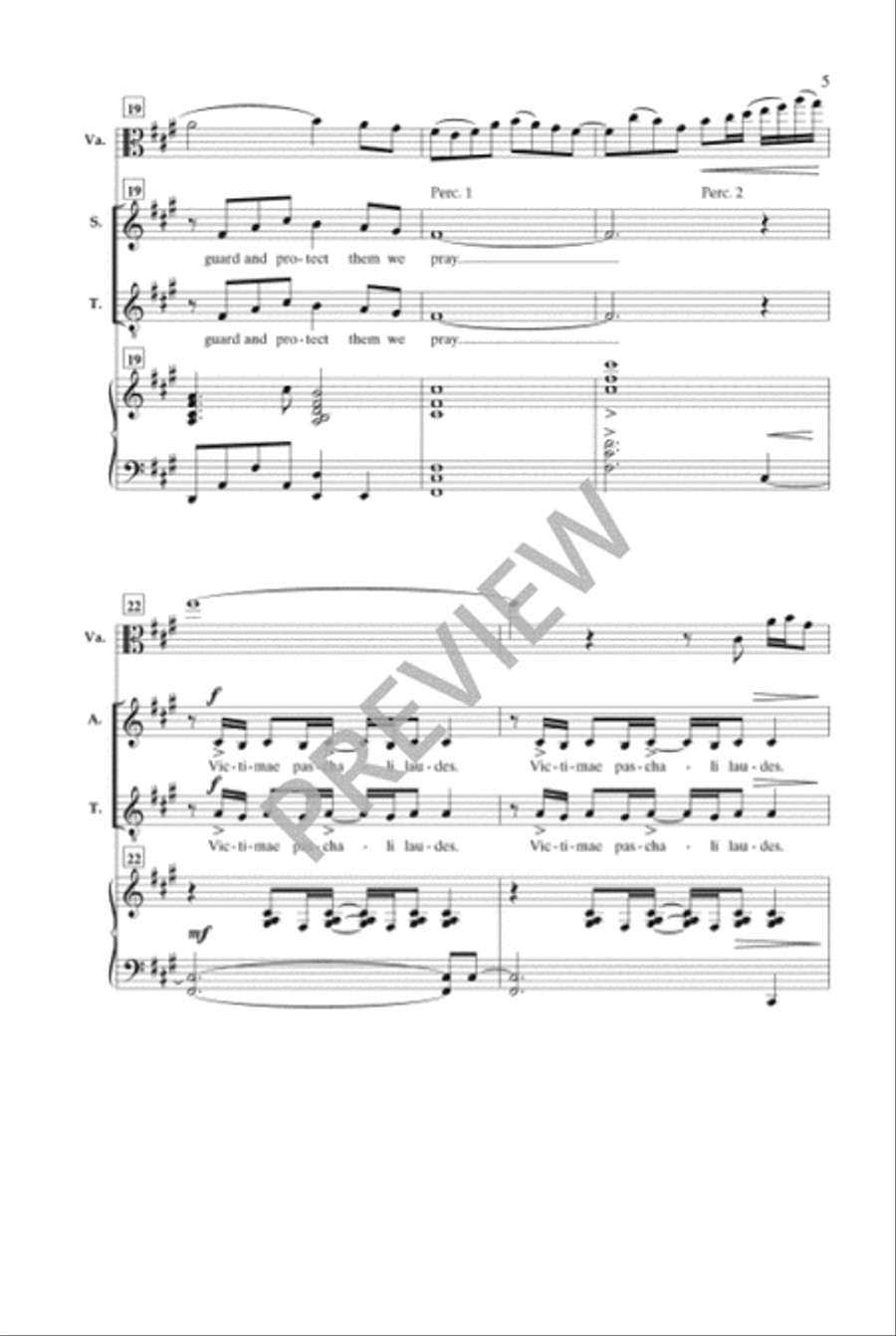 For the Sake of Our Children 4-Part scores gallery preview page 6