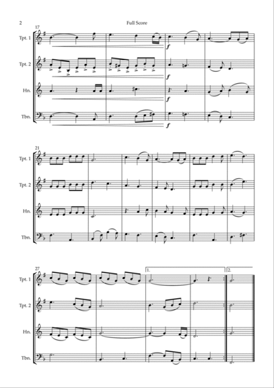 He Is Exalted He Is Exalted Brass Ensemble scores gallery preview page 2