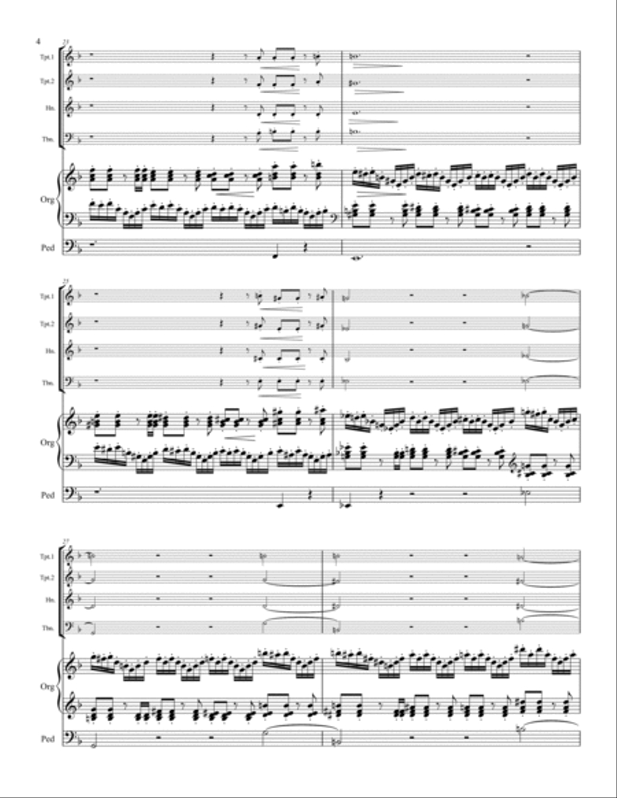 Widor Toccata in F from Symphony V for Brass Quartet and Organ image number null