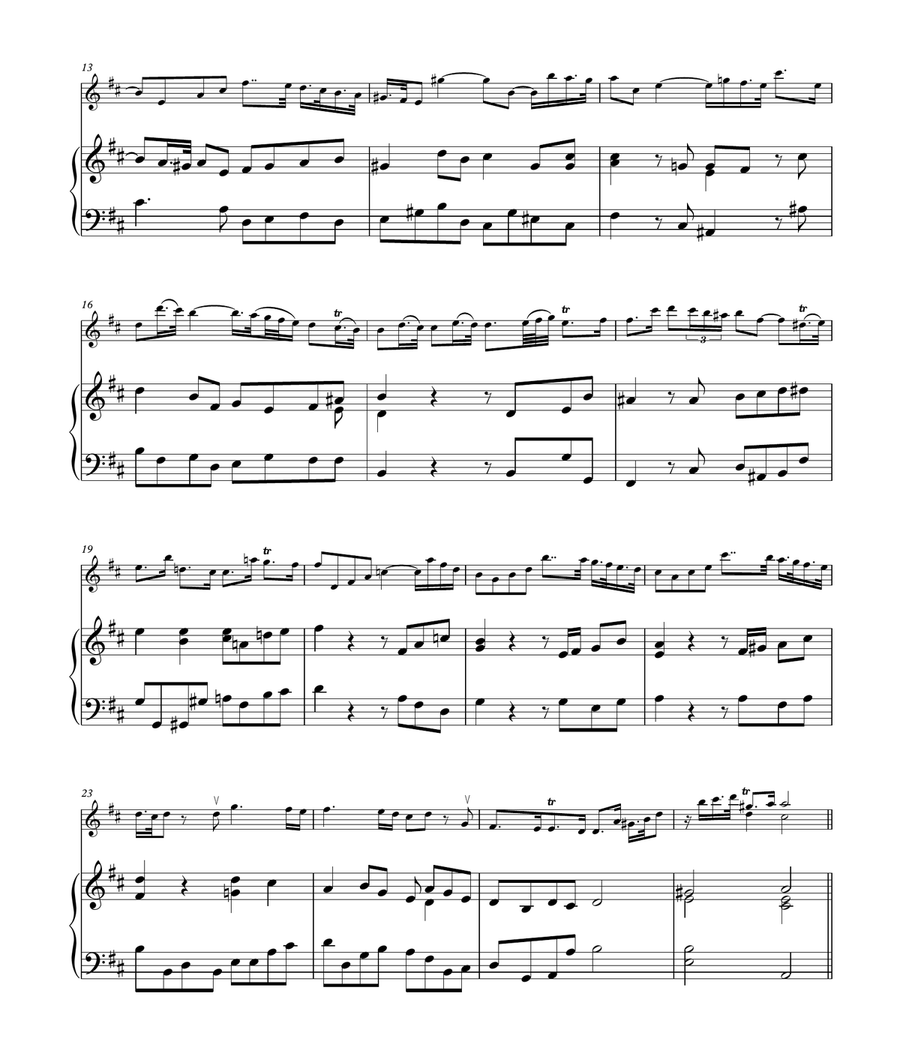 Violin Sonata in D Major (HWV 371) Violin Sonata in D Major (HWV 371) Violin Solo scores gallery preview page 2