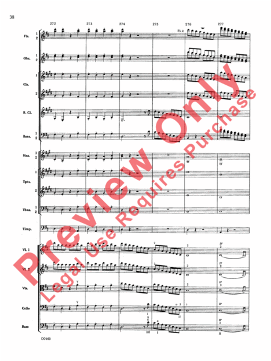 The Marriage of Figaro -- Overture Full Orchestra scores gallery preview page 41