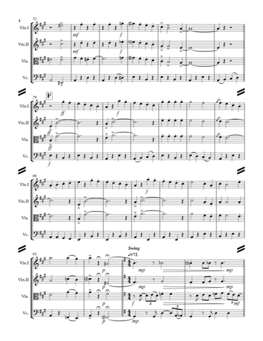 Gershwin Medley (for String Quartet) image number null