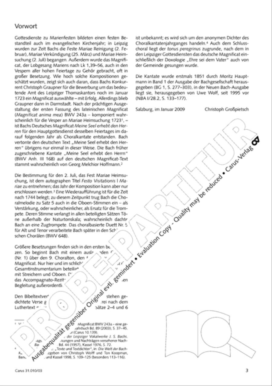 Magnify the Lord, my soul (Meine Seel erhebt den Herren) 4-Part scores gallery preview page 4
