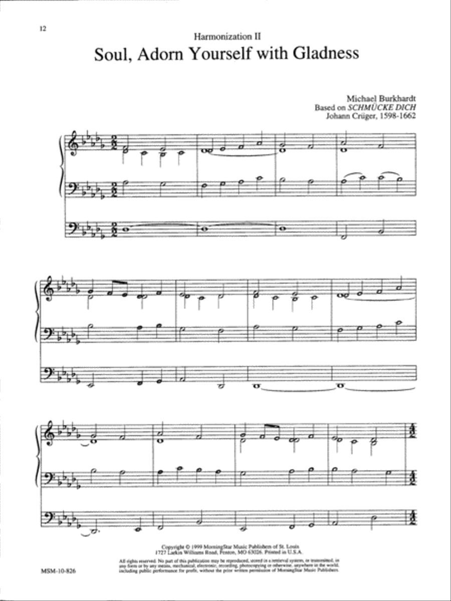 Soul, Adorn Yourself with Gladness Organ scores gallery preview page 5