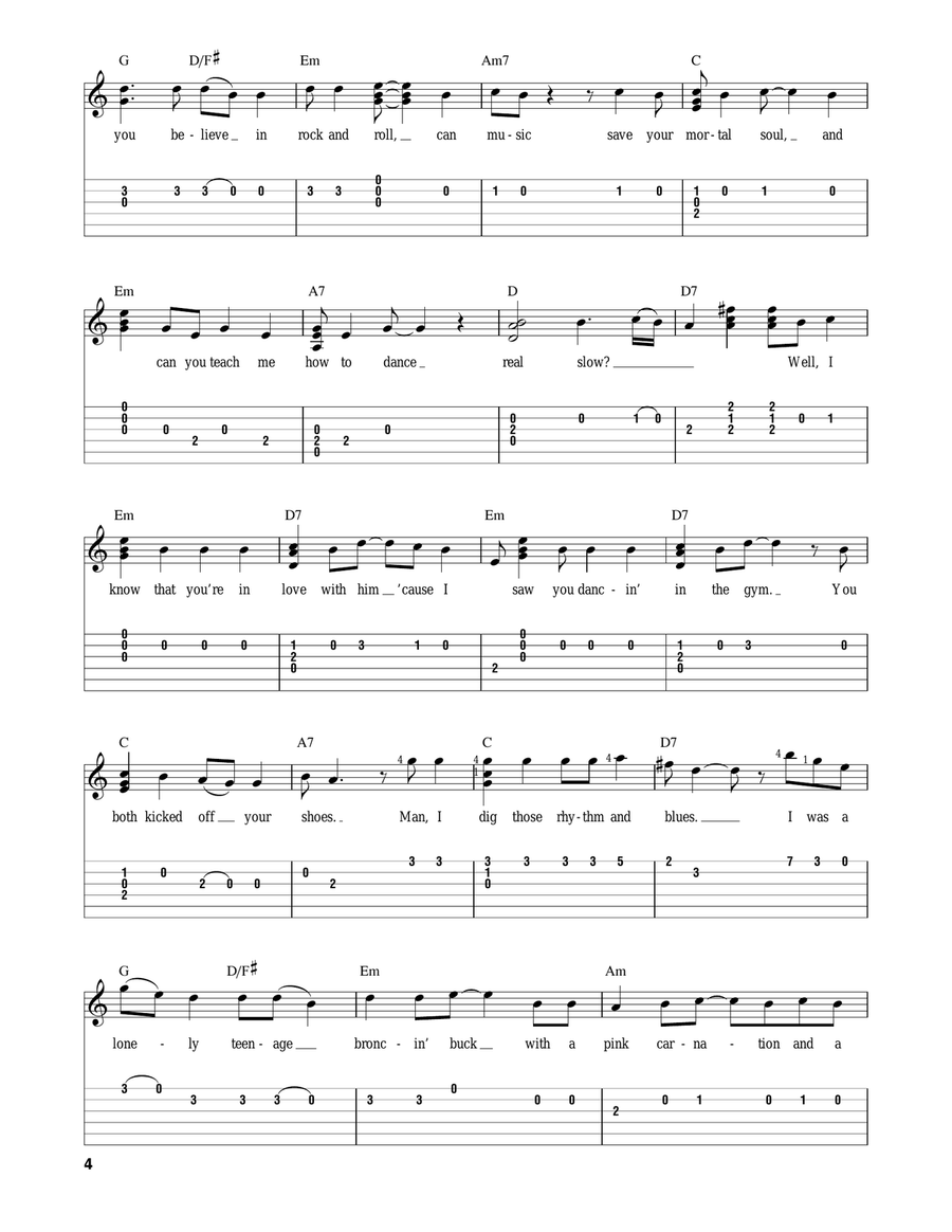 American Pie Acoustic Guitar scores gallery preview page 4