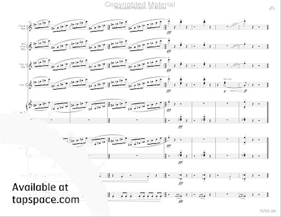 Miraculous Mandarin, The Miraculous Mandarin, The Percussion Ensemble scores gallery preview page 28
