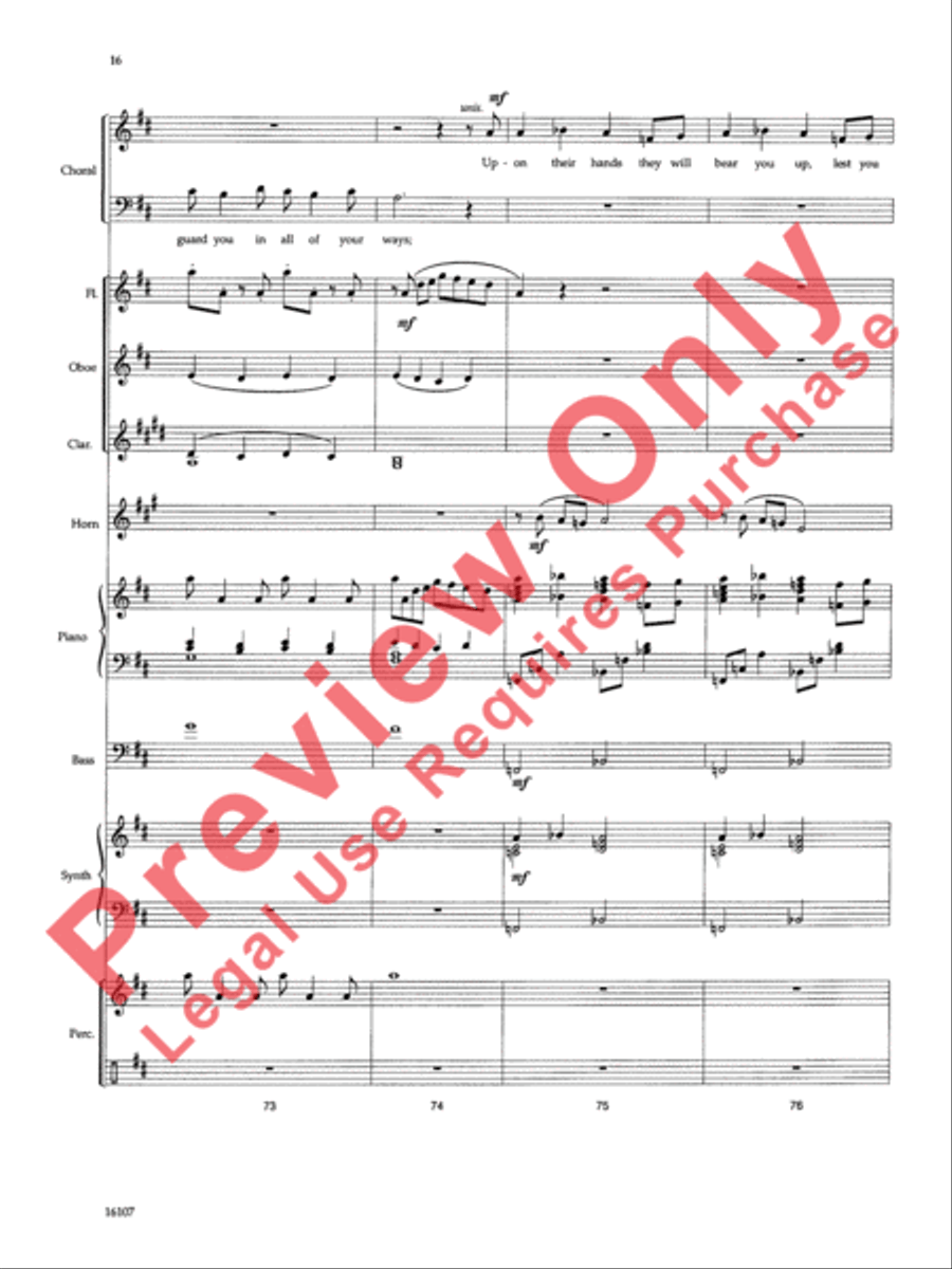 On Eagle's Wings Choir scores gallery preview page 17