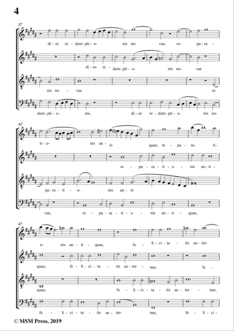 Porta-Hodie nobis de coelo,in B Major,for A cappella A Cappella scores gallery preview page 6