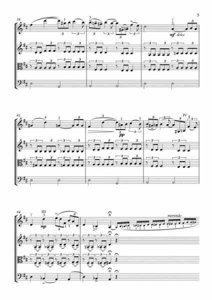 Cantabile, op. 17 - string quartet image number null