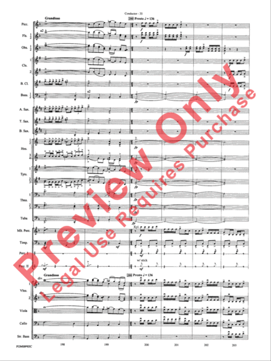 An American in Paris Suite Full Orchestra scores gallery preview page 38