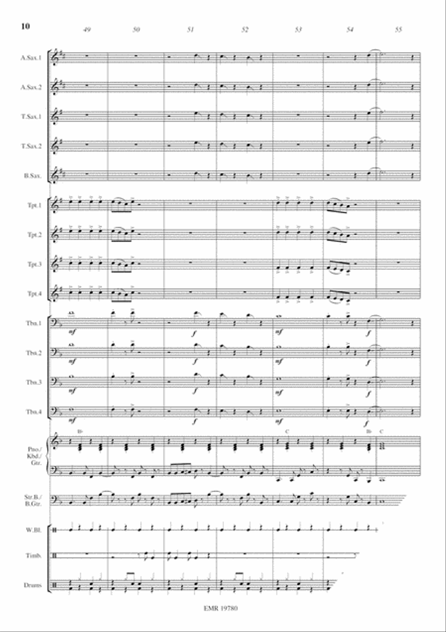 Caribbean Sunshine Caribbean Sunshine Big Band scores gallery preview page 11