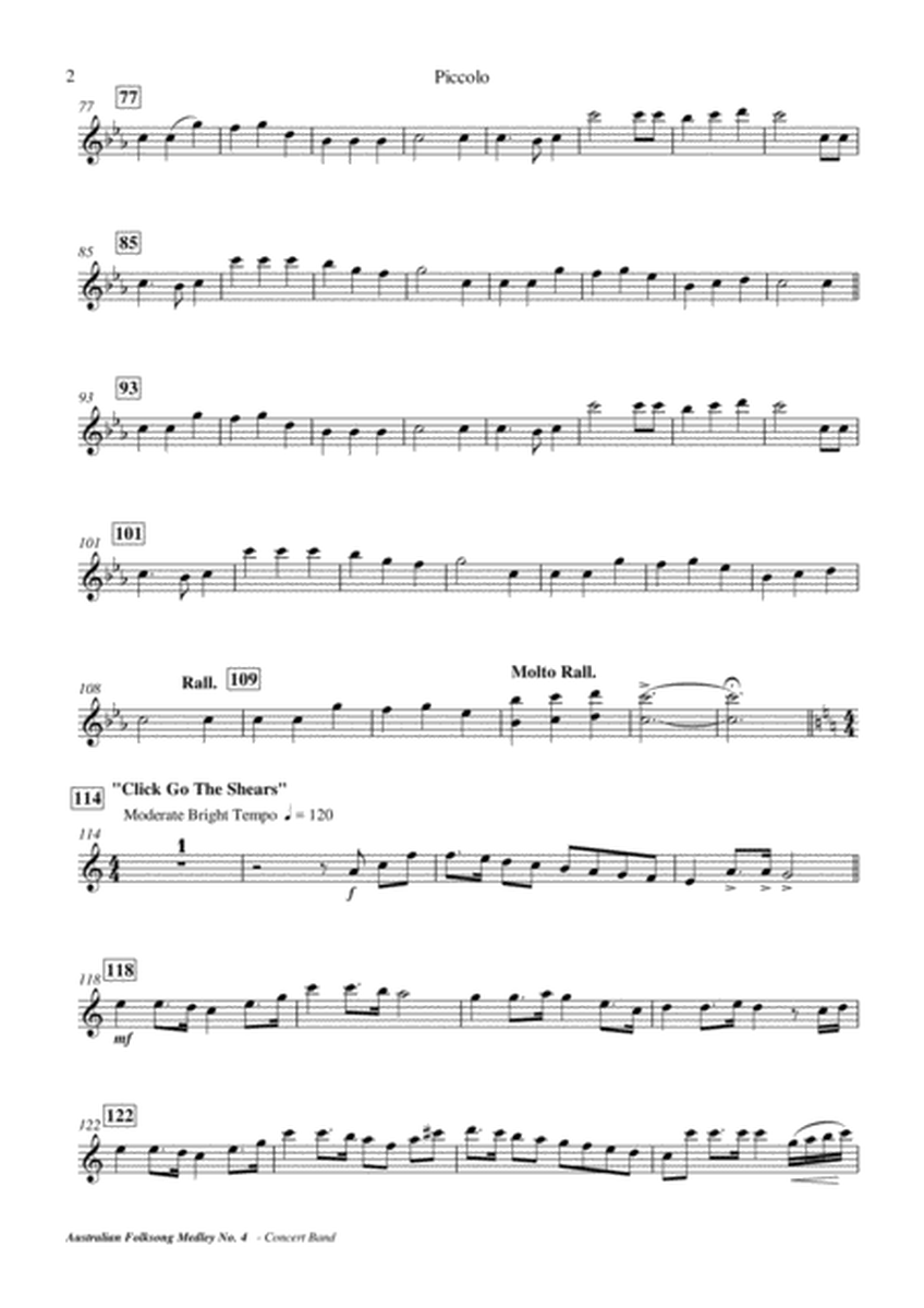 Australian Folksong Medley No. 4 - Concert Band image number null