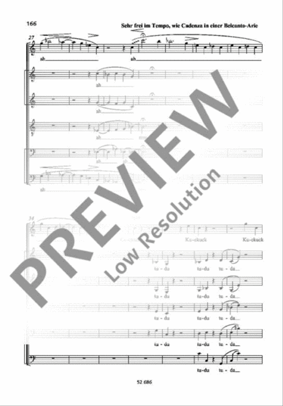 Der Kuckuck und der Esel Mixed Choir scores gallery preview page 4