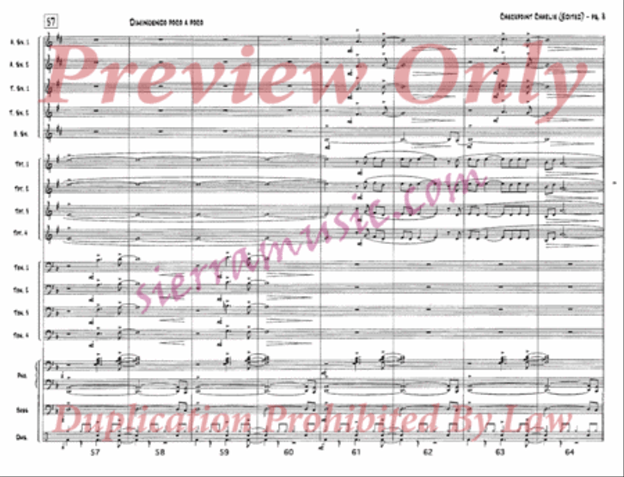 Checkpoint Charlie (Edited) Jazz Ensemble scores gallery preview page 9
