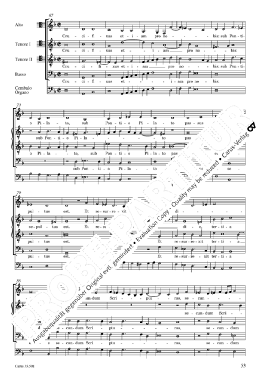 Palestrina: Masses and individual movements Score scores gallery preview page 68