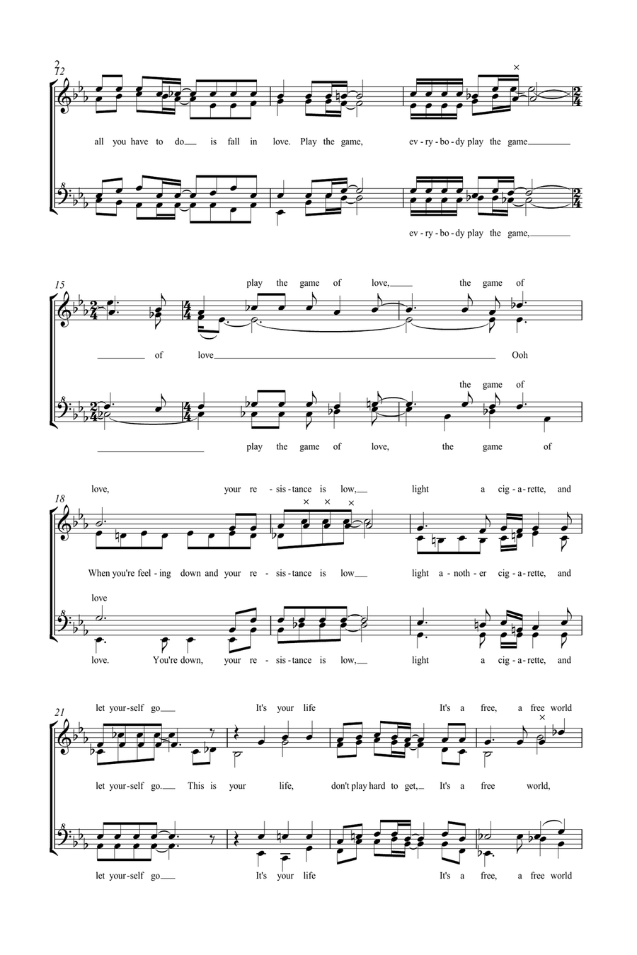 Medley: Play The Game with Killer Queen SSAA scores gallery preview page 2