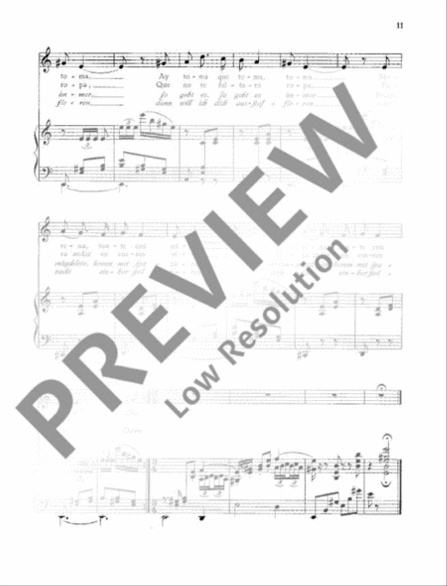 Spanische und portugiesische Volkslieder Voice Solo scores gallery preview page 12
