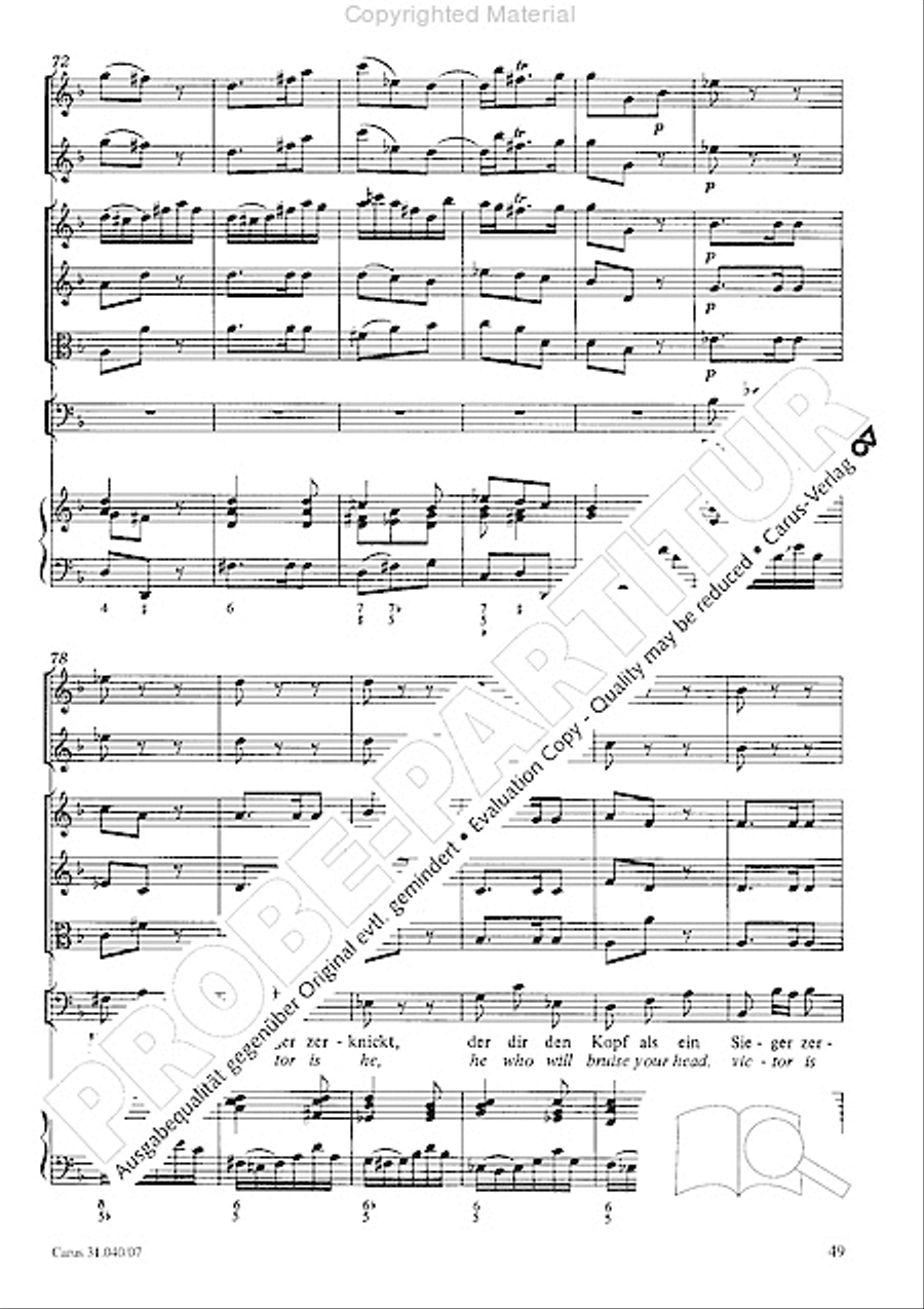 Christ was manifested for this purpose (Dazu ist erschienen der Sohn Gottes) ATB scores gallery preview page 51