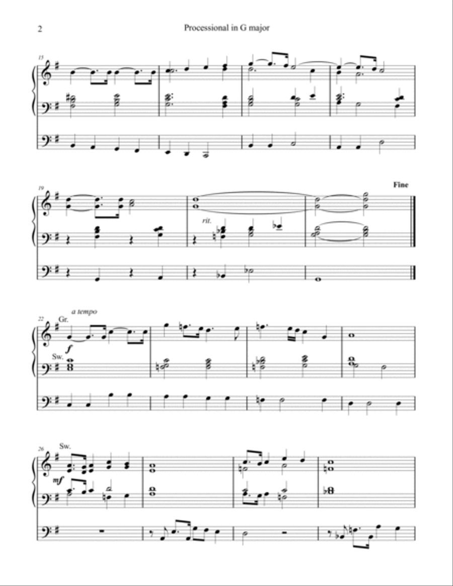 Organ Originals, Volume 1, organ works by Phil Lehenbauer Organ Solo scores gallery preview page 3