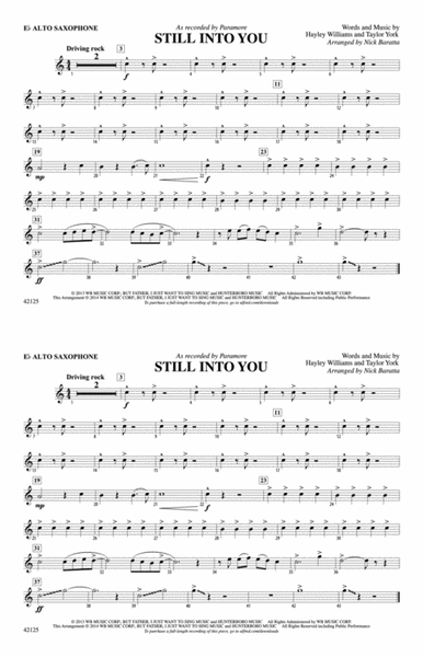 Still into You: E-flat Alto Saxophone