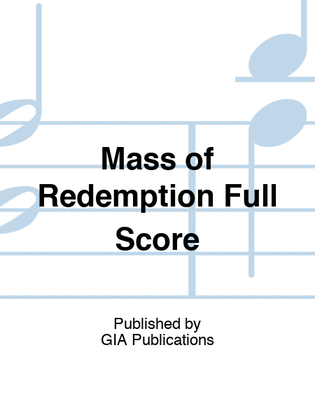 Book cover for Mass of Redemption Full Score