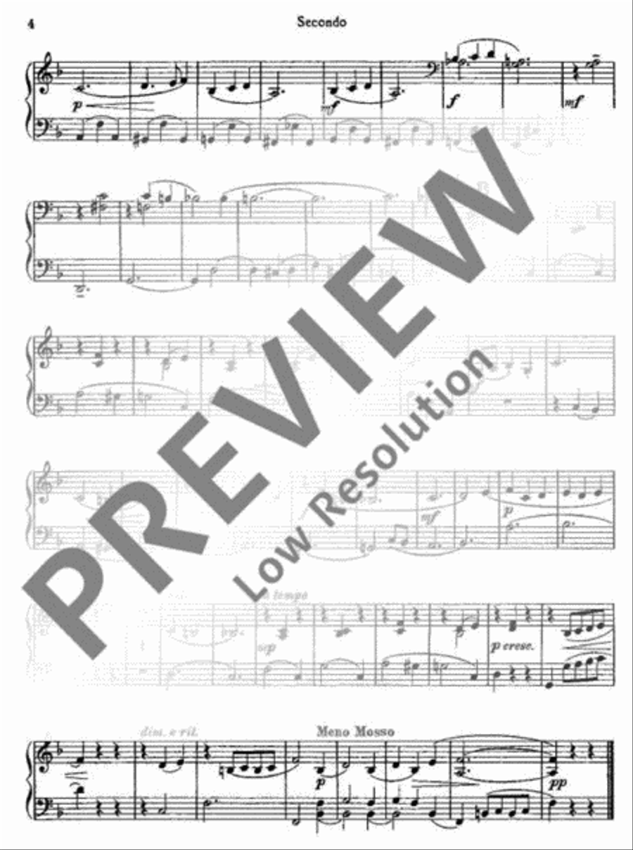 Valse Arabesque Piano Duet scores gallery preview page 5