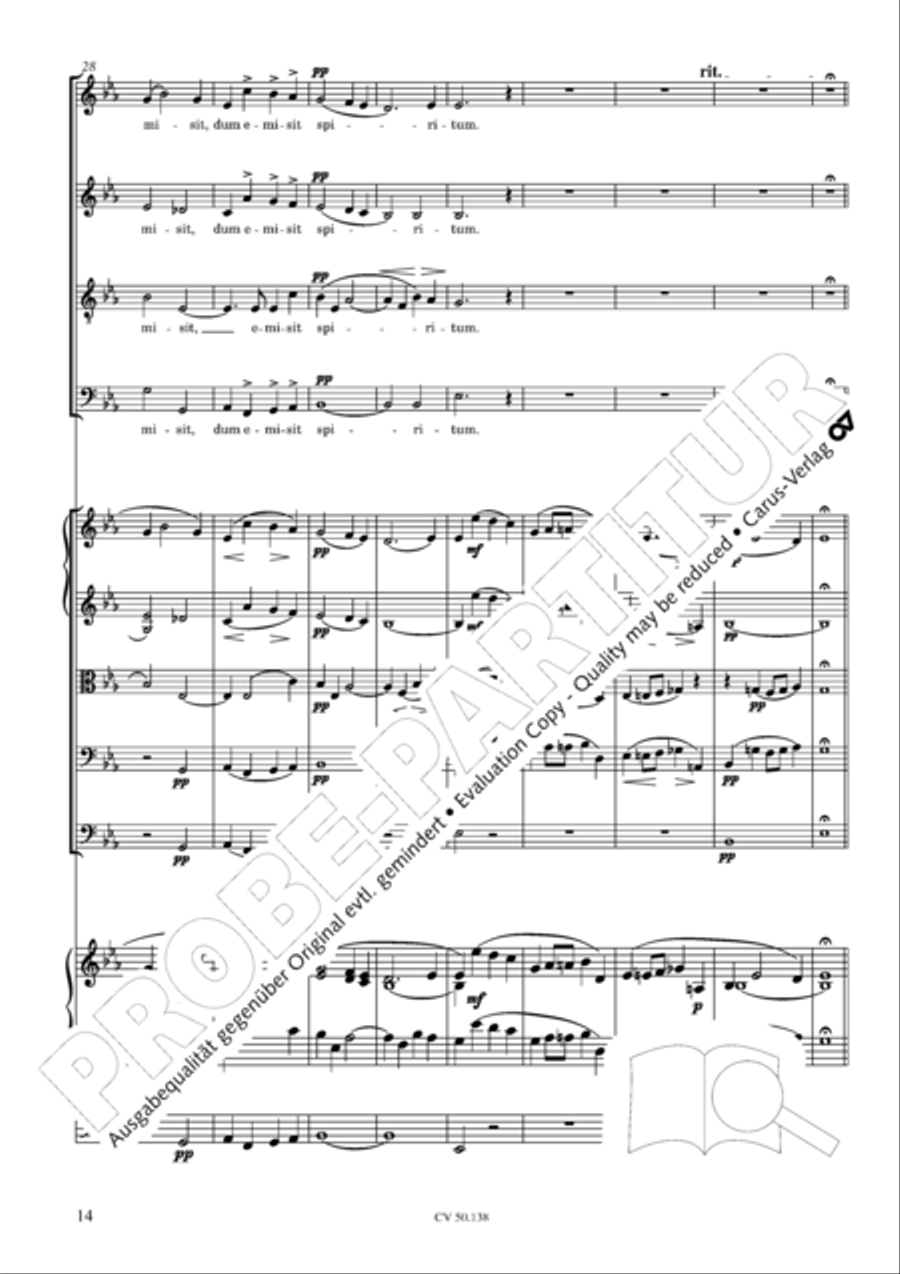 Stabat Mater in G minor 4-Part scores gallery preview page 15